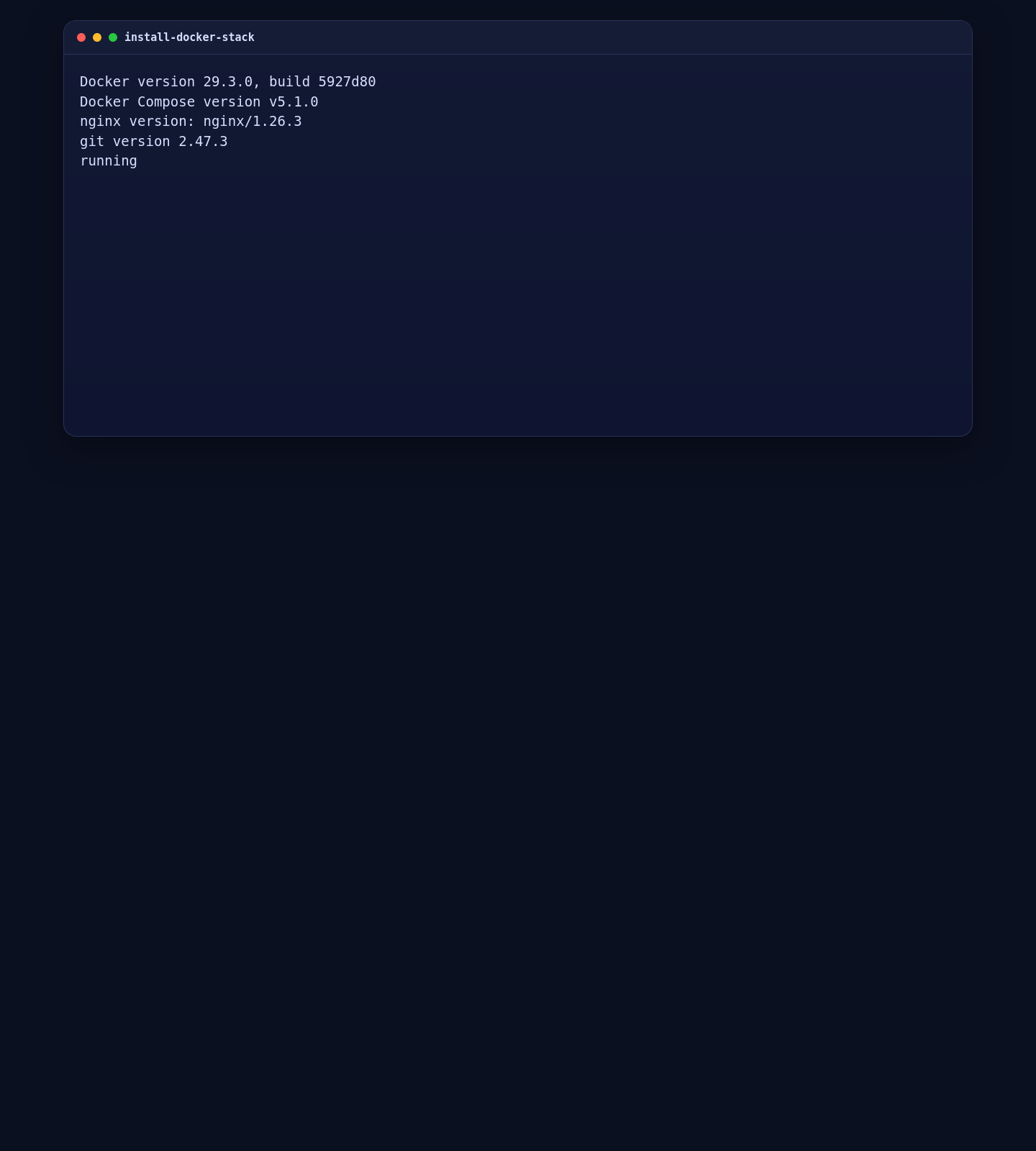 Docker Engine, Docker Compose, Nginx, and Git installed on AlmaLinux 10 for Open WebUI